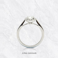 Thumbnail for Frosted Circle Diamond Ring | Sona Sansaar