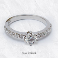 Thumbnail for Elaris Lab Grown Diamond Ring | Sona Sansaar