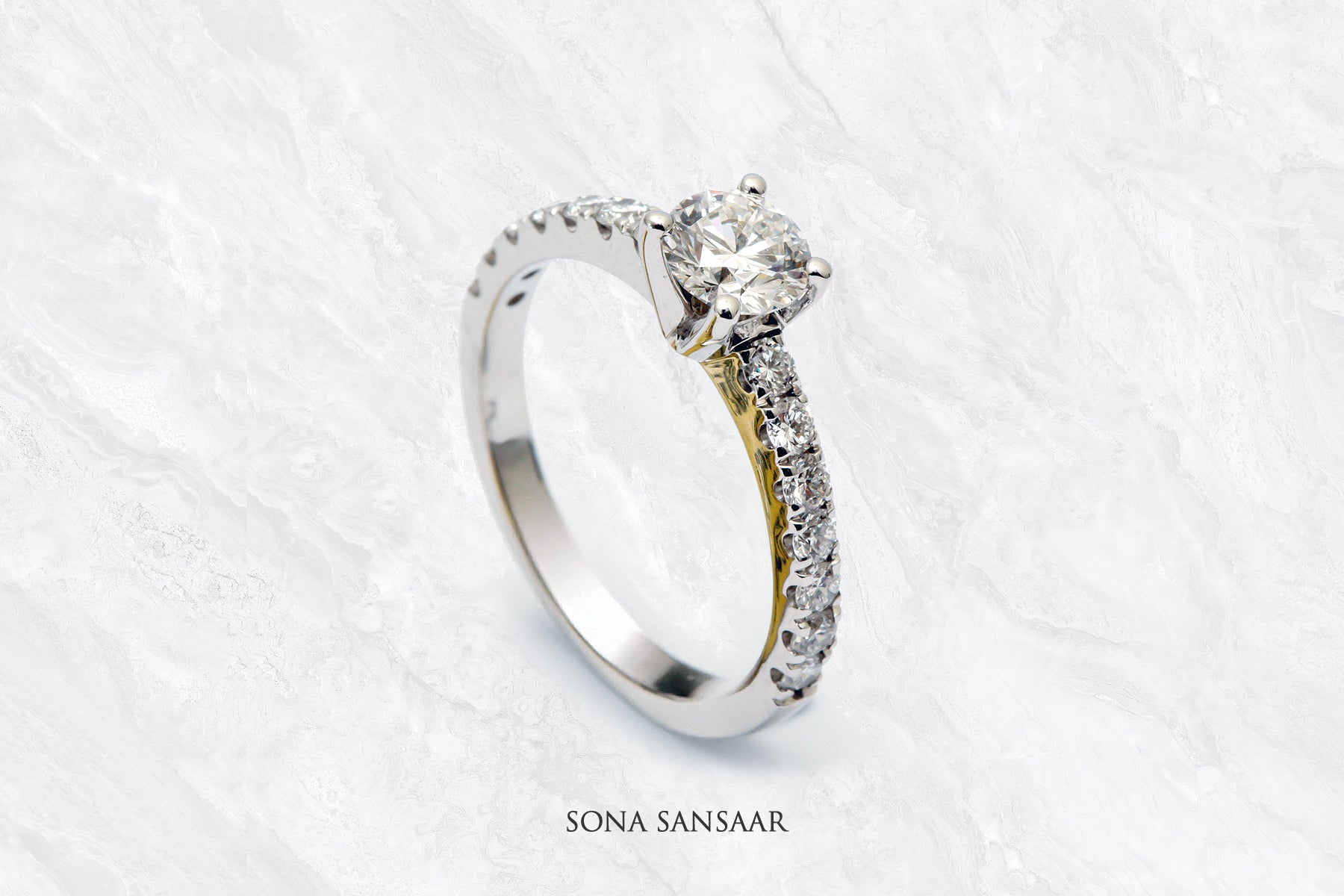 Viressa Lab Grown Diamond Ring | Sona Sansaar