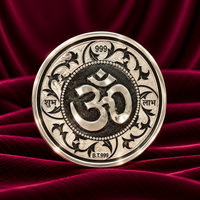 Thumbnail for Silver Om Ganesha Coin