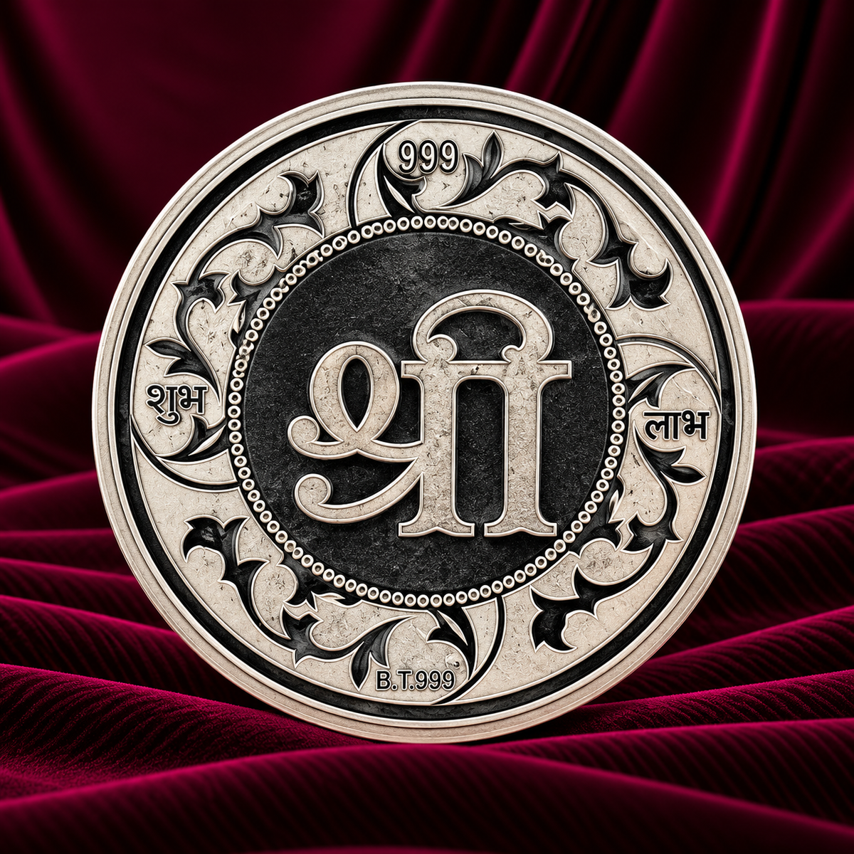 Silver Goddess Lakshmi Coin