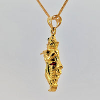 Thumbnail for 22K Yellow Gold Lord Ganesh Krishna Fusion Divine Pendant