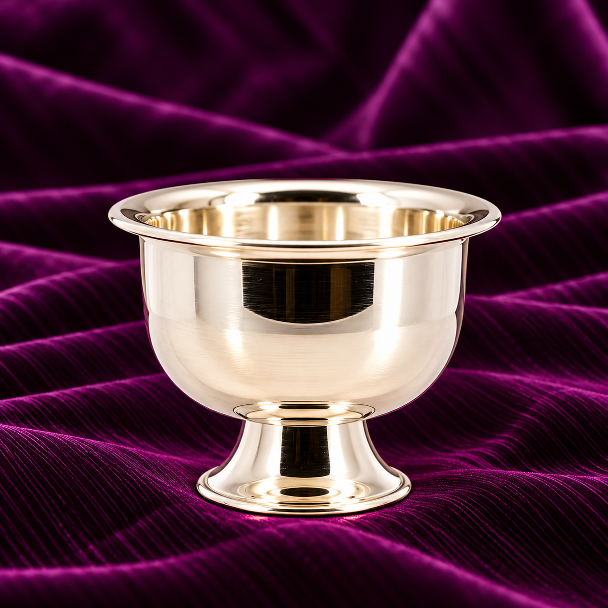 Silver Pedestal Bowl Katori