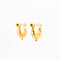 Thumbnail for 22K Gold Punjabi Bali Earrings | Traditional Gold Hoop Bali NZ