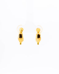 22K Gold Punjabi Bali Earrings | Traditional Gold Hoop Bali NZ