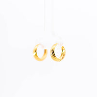 Thumbnail for 22K Gold Broad Spring Bali Earrings | Wide Hoop Gold Bali NZ