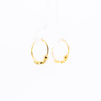 Thumbnail for 22K Gold Small Fancy Hoop Earrings | Delicate Yellow Gold Sleeper Hoops NZ