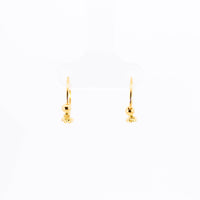 Thumbnail for 22K Gold Small Fancy Hoop Earrings | Delicate Yellow Gold Sleeper Hoops NZ