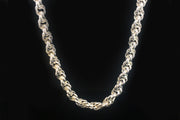 Hollow Silver Rope Chain