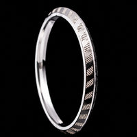 Thumbnail for Men's Sterling Silver Kada Bangle | 925 Silver Solid Bracelet 73mm