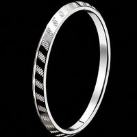 Thumbnail for Men's Sterling Silver Kada Bangle | 925 Silver Solid Bracelet 73mm