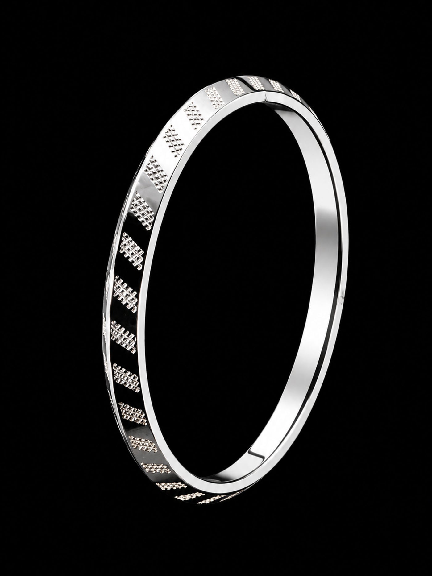 Men's Sterling Silver Kada Bangle | 925 Silver Solid Bracelet 73mm