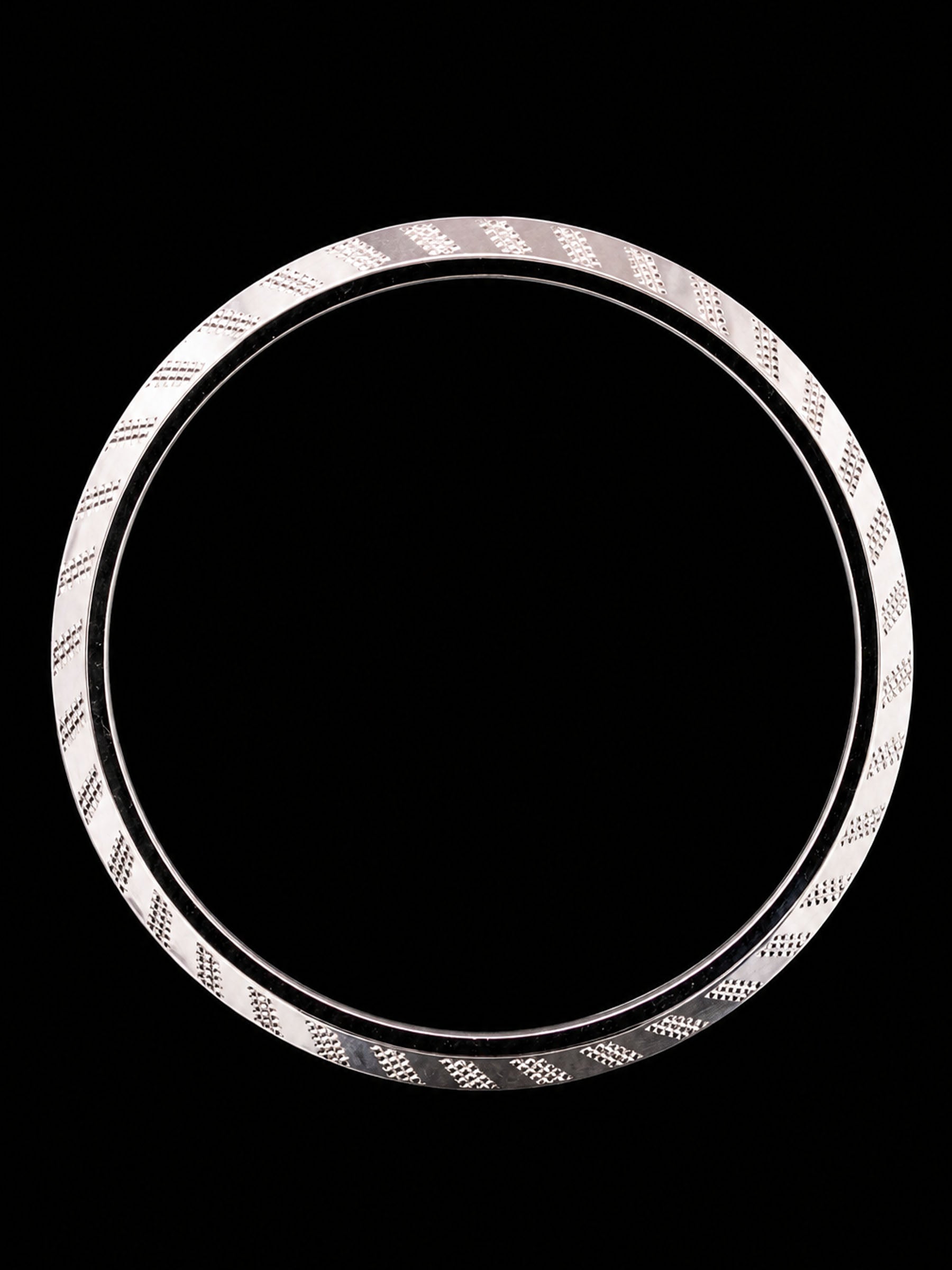 Men's Sterling Silver Kada Bangle | 925 Silver Solid Bracelet 73mm
