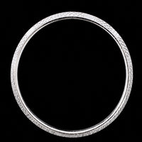 Thumbnail for Men's Solid Sterling Silver Kada | 925 Silver Textured Bangle 69.9mm