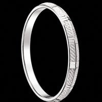 Thumbnail for Men's Solid Sterling Silver Kada | 925 Silver Textured Bangle 69.9mm