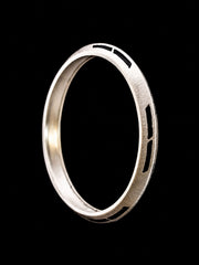 The Horizon Sterling Silver Men's Kada – Matte Oxidized Design (26.2g)