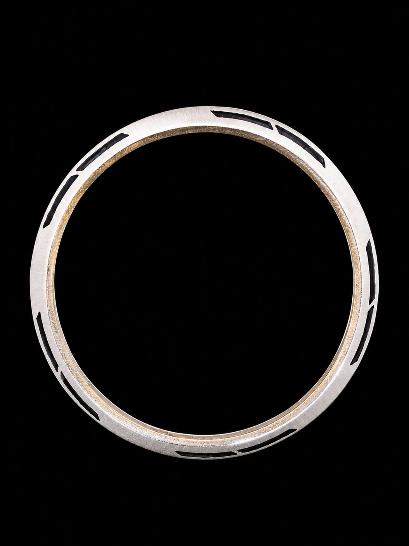The Horizon Sterling Silver Men's Kada – Matte Oxidized Design (26.2g)