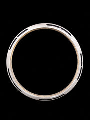The Horizon Sterling Silver Men's Kada – Matte Oxidized Design (26.2g)