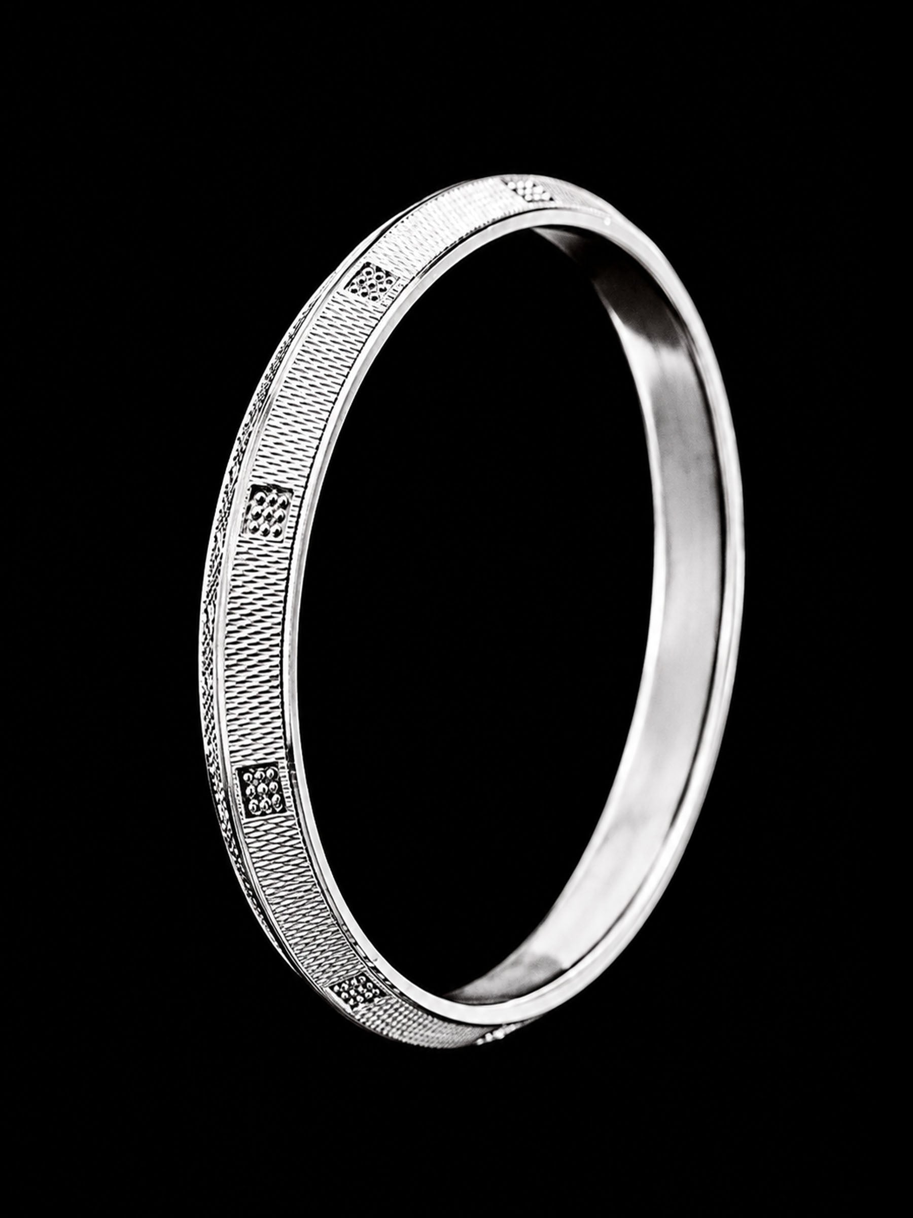 Men's Heavy Solid Sterling Silver Kada | 925 Luxury Bangle 73mm (50g)