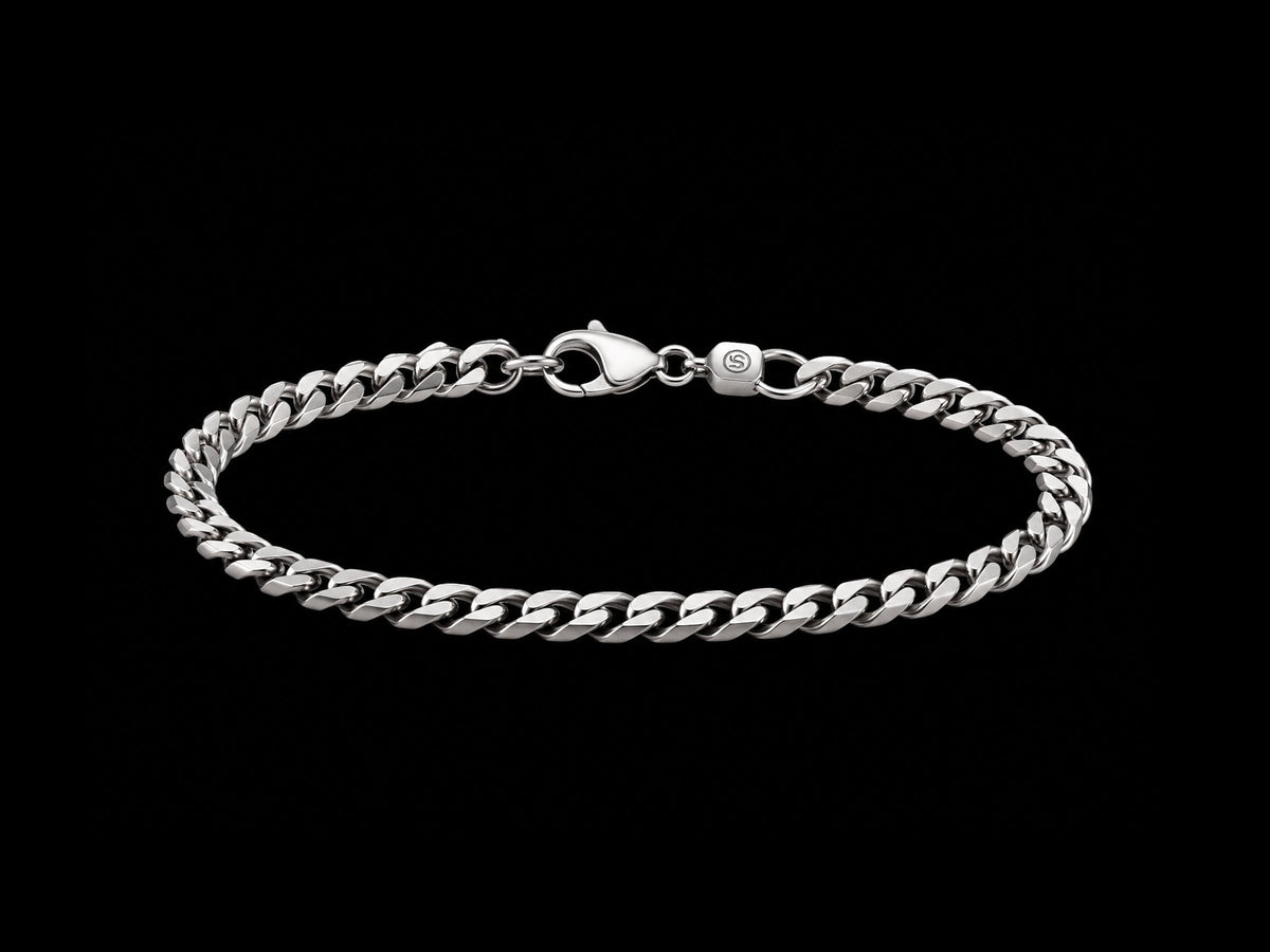 The Helix Sterling Silver Men's Bracelet – Classic Twisted Cord Design