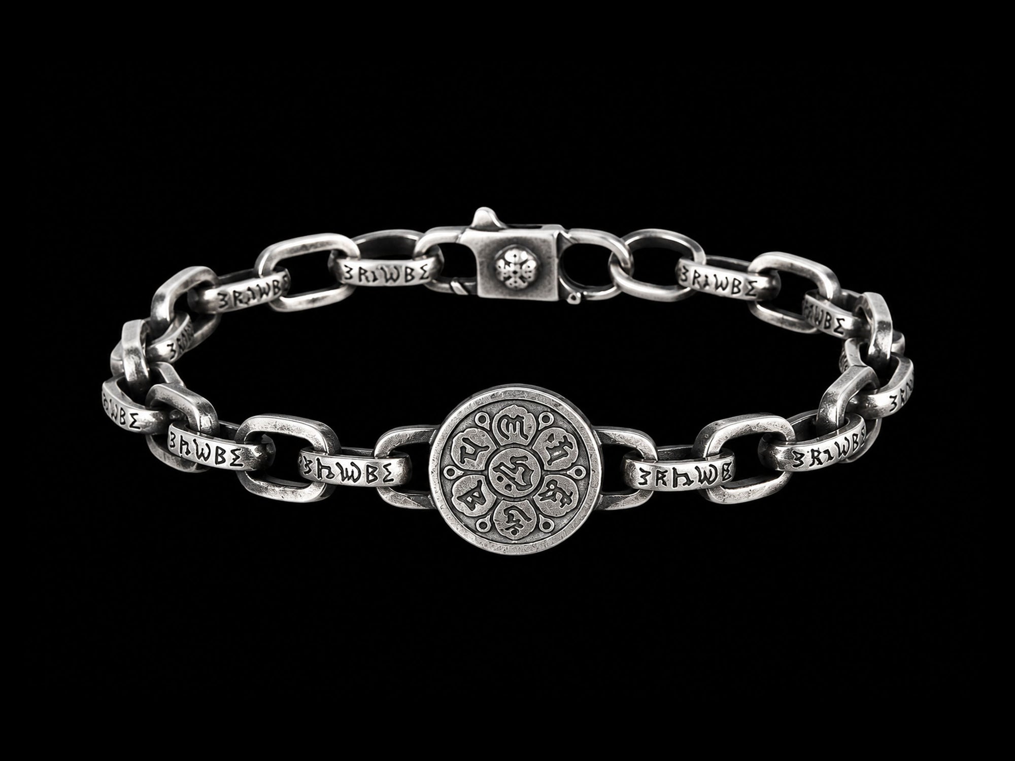 The Heritage Sterling Silver Men's Bracelet – Intricate Birdcage Link Weave