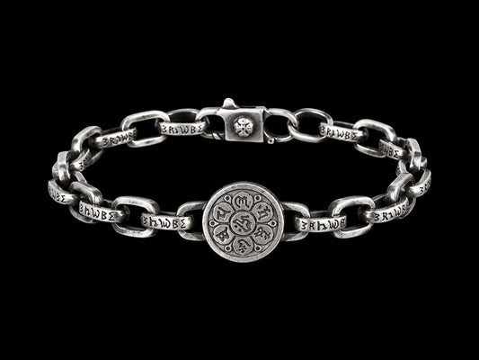 The Heritage Sterling Silver Men's Bracelet – Intricate Birdcage Link Weave