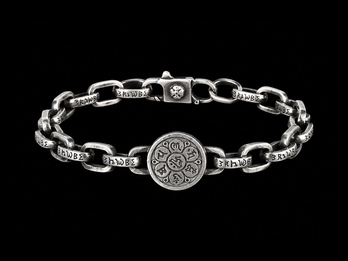 The Heritage Sterling Silver Men's Bracelet – Intricate Birdcage Link Weave
