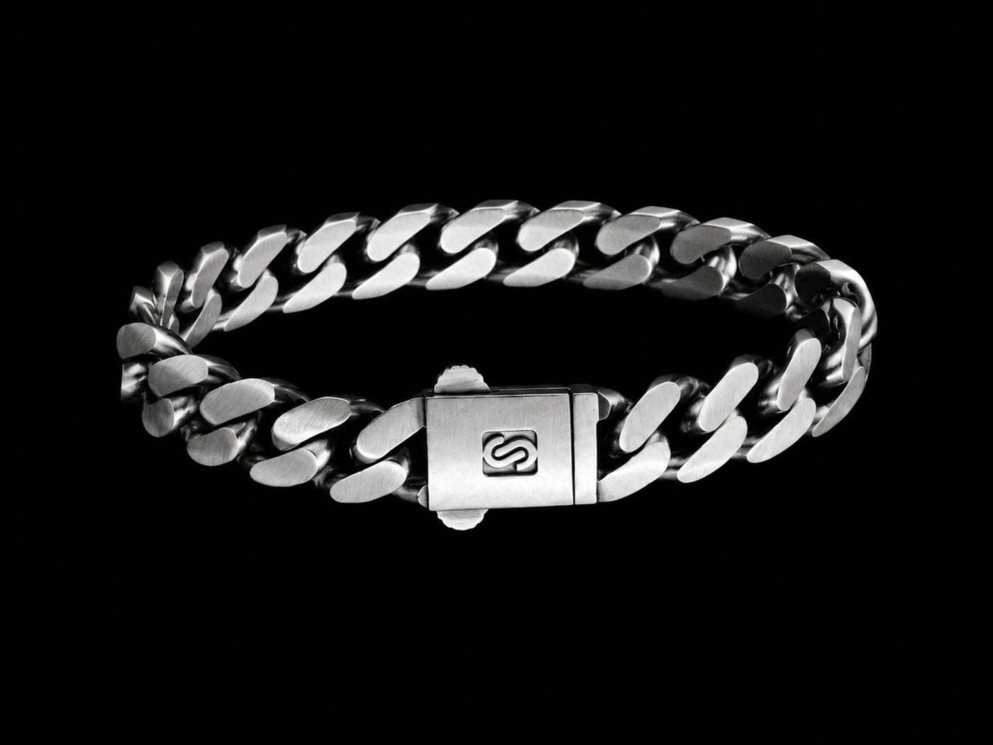 Men's Heavy Sterling Silver Curb Chain Bracelet | 925 Solid Cuban Link (28.7g)