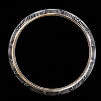Thumbnail for Men's Musical Notes Sterling Silver Bangle | 925 Silver Kada 73mm