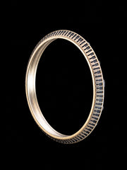 Men's Musical Notes Sterling Silver Bangle | 925 Silver Kada 73mm