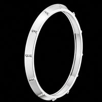 Thumbnail for Men's Checkerboard Sterling Silver Bangle | 925 Silver Black Grid Kada 73mm
