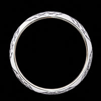 Thumbnail for Men's Snakeskin Textured Sterling Silver Kada | 925 Scales Bangle 69.9mm