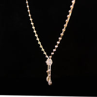 Thumbnail for Luxury 18K Rose Gold Minimalist Geometric Diamond Necklace & Earrings Set | 1.43 CTW Brilliant VS-GH Diamonds, 192 Stones, 13.28g Solid Gold Premium High Jewelry Bridal Ensemble