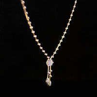 Thumbnail for Luxury 18K Rose Gold Minimalist Geometric Diamond Necklace & Earrings Set | 1.43 CTW Brilliant VS-GH Diamonds, 192 Stones, 13.28g Solid Gold Premium High Jewelry Bridal Ensemble