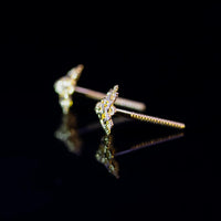 Thumbnail for 22K Gold Flower Stud Earrings | Traditional Yellow Gold Floral Studs NZ
