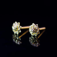 Thumbnail for 22K Gold Flower Stud Earrings | Traditional Yellow Gold Floral Studs NZ