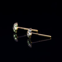 Thumbnail for 22K Gold Small Fancy Stud Earrings | Dainty Yellow Gold Starburst Studs NZ