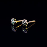 Thumbnail for 22K Gold Small Fancy Stud Earrings | Dainty Yellow Gold Starburst Studs NZ