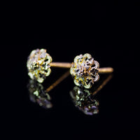 Thumbnail for 22K Gold Flower Stud Earrings | Traditional Yellow Gold Filigree Flower Studs NZ