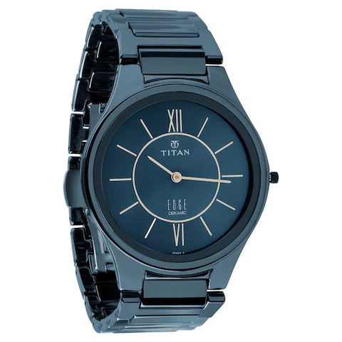 Edge Ceramic in Atlantic Blue Slimmest Analog Watch
