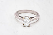 Oval Cut Solitaire Diamond Ring - 1.07ct (Lab Grown)