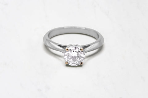 Round Brilliant Cut Diamond Ring - 1.07ct (Lab Grown)