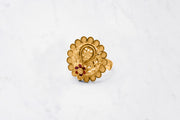Gold Teardrop Flower Ring