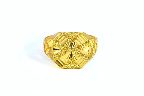 Laser Cut Gold Ring