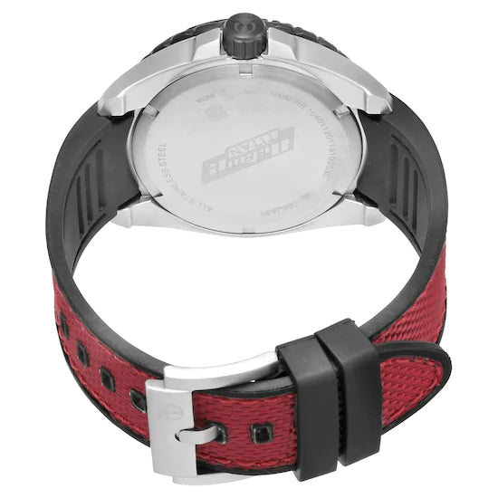 Octane Black Dial, Red Strap Watch
