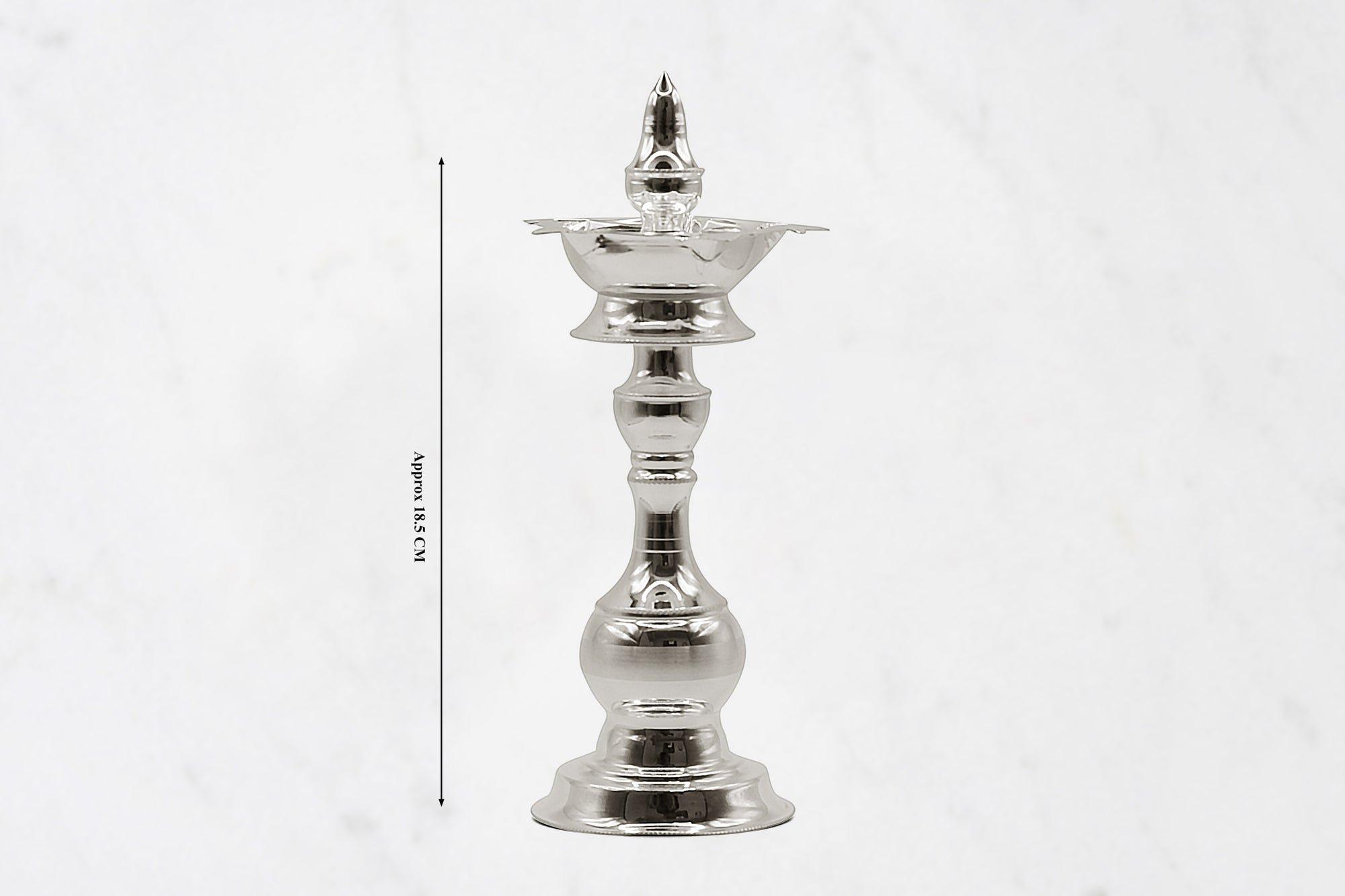 Long and Tall Silver Diya