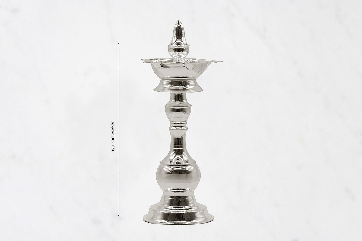 Long and Tall Silver Diya