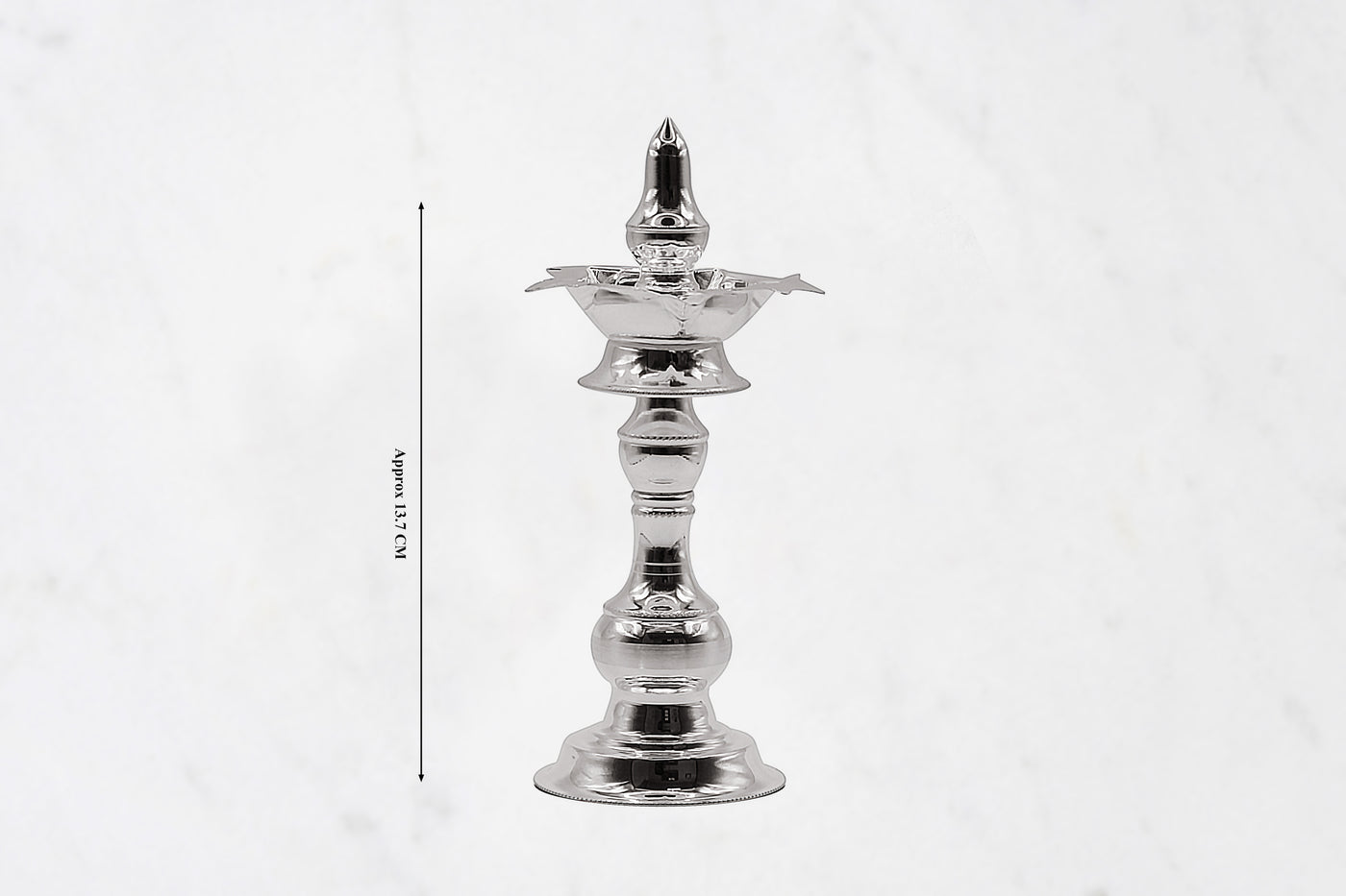 Long and Medium Silver Diya