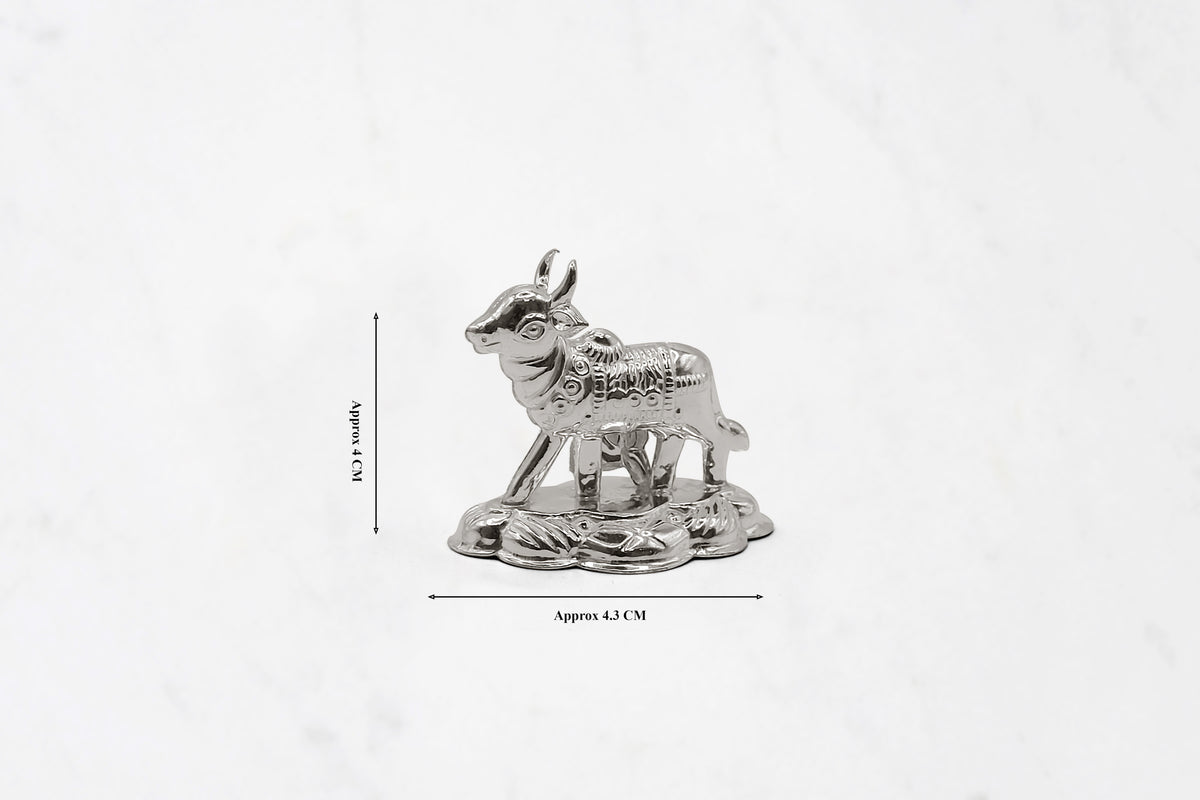 Silver Cow Ornament