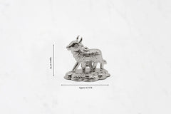 Silver Cow Ornament